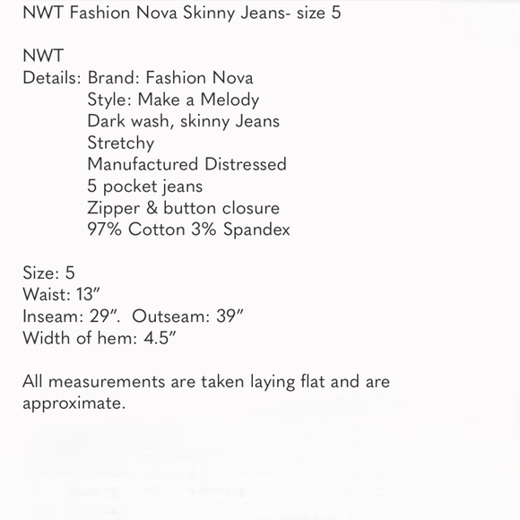FASHION NOVA SKINNY JEANS - Picture 10 of 10